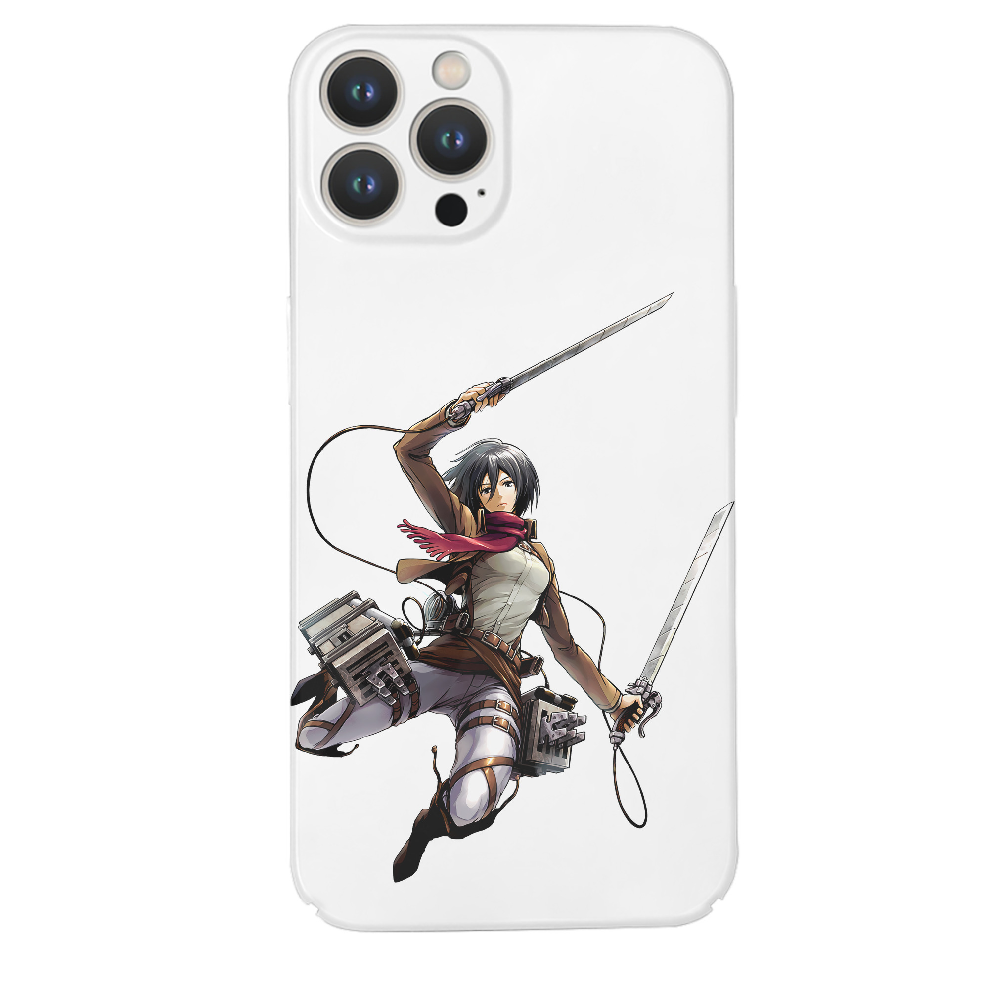 （画像用） 進撃の巨人 ミカサ·アッカーマン Attack on Titan Mikasa Ackerman 【iPhone 14シリーズ対応】ハードケース